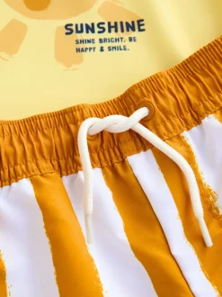 Soleil jaune - Ensemble gilet anti-éclaboussures et short (3mths-7yrs)