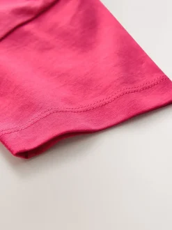 sourire Rose - Petit t-shirt graphique à manches courtes (3mois à7ans)