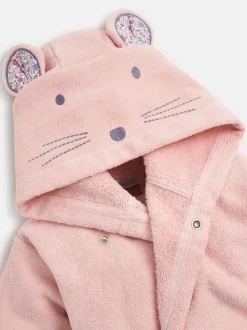 Souris rose pâle - Jojo Maman Bébé Peignoirs en coton éponge