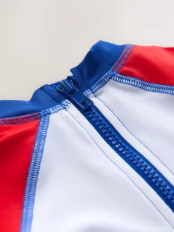 Spiderman - Ensemble Rash Gilet et short de bain (3mois-7ans)