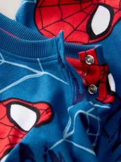 Spiderman bleu marine - Pyjama simple en polaire confortable avec licence (12mois10ans)