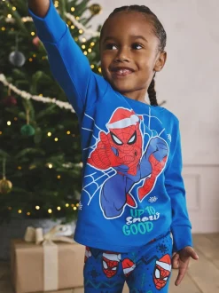 Spiderman bleu/rouge - Pyjama à permis unique (12 mois à 10 ans)