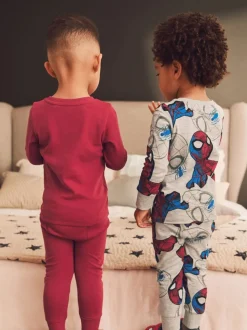 Spiderman rouge/bleu marine - Lot de 3 pyjamas Snuggle (12mois-10ans)