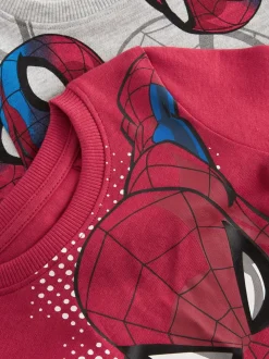 Spiderman rouge/bleu marine - Lot de 3 pyjamas Snuggle (12mois-10ans)