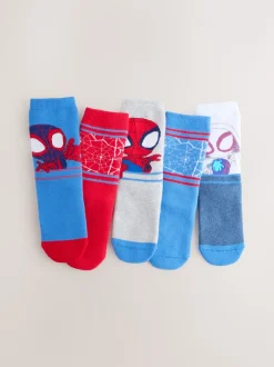 Spidey et ses amis étonnants - Lot 5 paires de chaussettes Character riches en coton