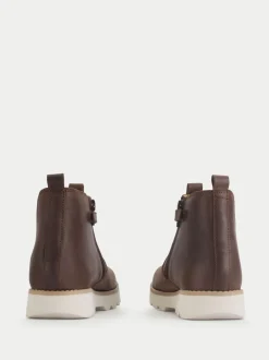 Start-Rite Carnaby Bottes zippées à semelle épaisse Chelsea Inspired marron