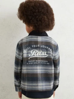 Surchemise Reiss Quincy Motor Cars en coton à carreaux