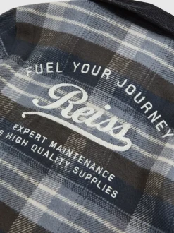 Surchemise Reiss Quincy Motor Cars en coton à carreaux