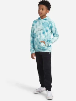 Sweat à capuche Abercrombie & Fitch à logo et imprimé tie-dye