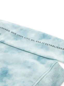 Sweat à capuche Abercrombie & Fitch à logo et imprimé tie-dye