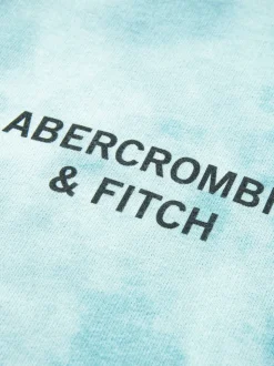 Sweat à capuche Abercrombie & Fitch à logo et imprimé tie-dye
