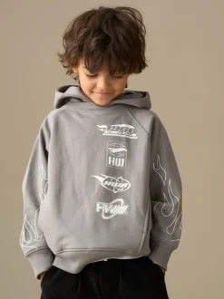 Sweat à capuche Angel & Rocket Hotwheels délavé