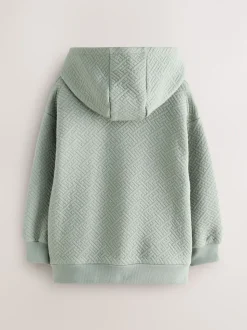 Sweat à capuche Baker by Ted Baker vert texturé