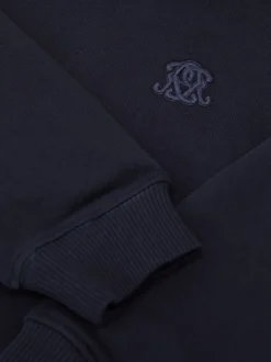 Sweat à capuche décontracté brodé avec monogramme Reiss Conlin