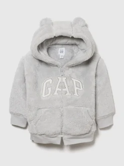 Sweat à capuche zippé avec logo Gap Sherpa (0-24mois)