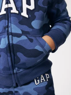 Sweat à capuche zippé avec logo Gap (nouveau-né - 5 ans)