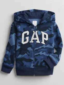 Sweat à capuche zippé avec logo Gap (nouveau-né - 5 ans)