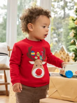 Sweat à motif appliqué Jojo Maman Bébé Noël