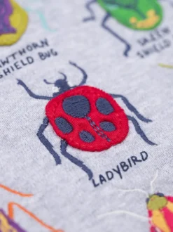 Sweat-shirt à capuche Frugi Compass gris