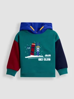 Sweat-shirt à capuche JoJo Maman Bébé raglan