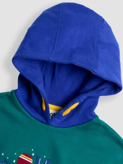 Sweat-shirt à capuche JoJo Maman Bébé raglan