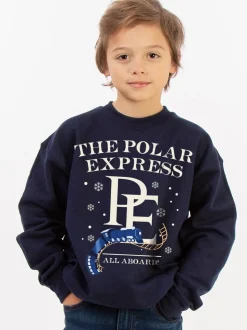 Sweat-shirt Brands In Polar Express All Aboard Noël