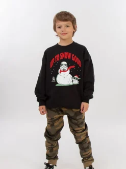 Sweat-shirt de Noël Brands In Star Wars The Mandalorian Snowman