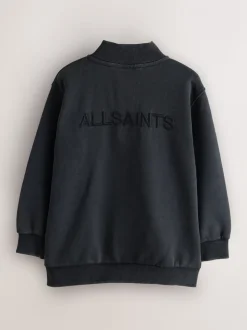 Sweat-shirt smALLSAINTS délavé à logo et col cheminée