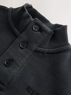 Sweat-shirt smALLSAINTS délavé à logo et col cheminée