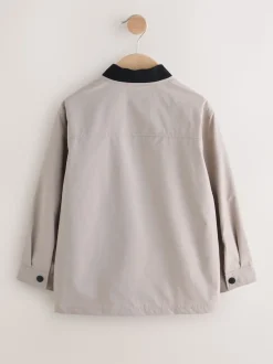Taupe (Taupe) - Ensemble Bomber Veste-chemise et T-shirt 2 pièces (3mois-7ans)