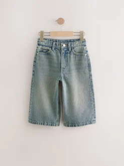 Teinte bleue - Short en denim 100% coton extra long (3-16ans)