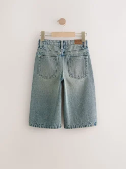 Teinte bleue - Short en denim 100% coton extra long (3-16ans)