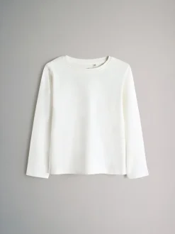 The Set lot de 2 ensembles t-shirts en jersey de coton à manches longues et pyjamas avec bas tissé