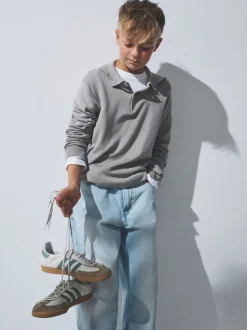 The Set lot de 3 pulls à col en maille à manches longues