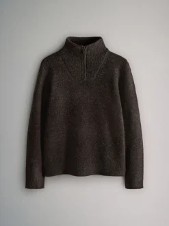 The Set lot de 2 pulls en maille à col zippé