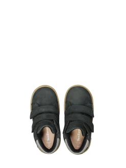 Toezone Grayson Garçons Nubuck Cuir Rip Tape Noir Bottes