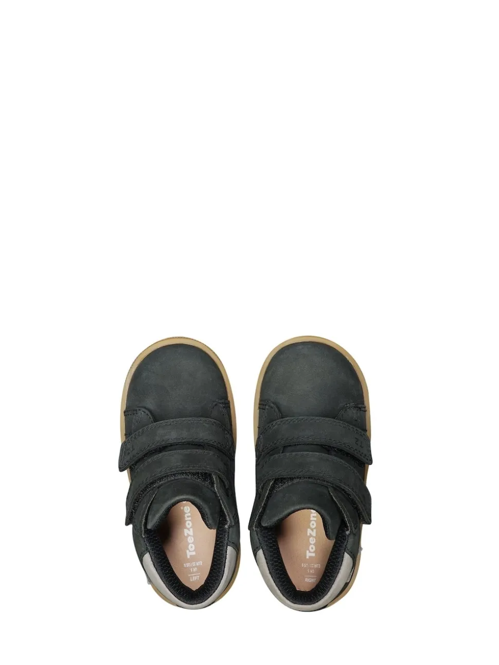 Toezone Grayson Garçons Nubuck Cuir Rip Tape Noir Bottes