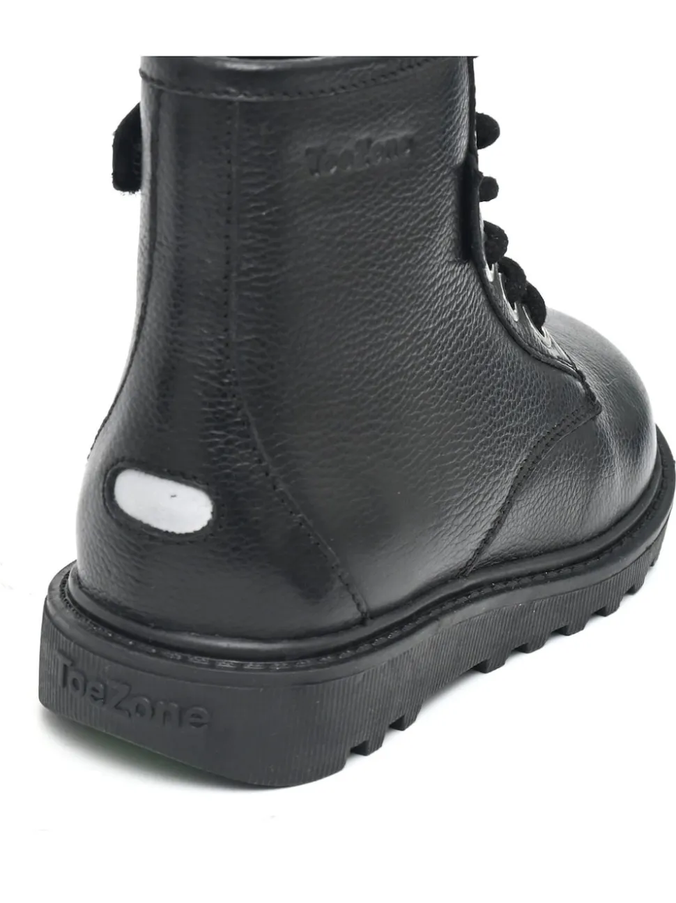 Toezone Storm Garçons Leather Ortholite Ankle Noir Bottes