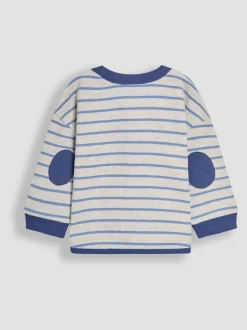 Tracteur bleu - Haut à poche JoJo Maman Bébé à motif appliqué