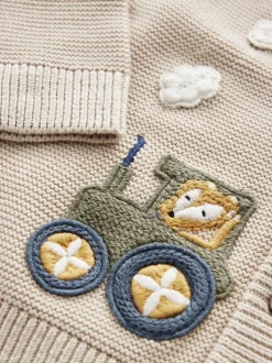 Train Neutre - Character Cardigan (3mths-7yrs)