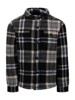 Trespass Chemise Checkley Microfleece Noir Kids Male