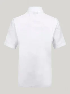 Trutex Lot de 3 chemises blanches slim à manches courtes pour l’école