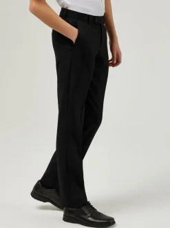 Trutex Short Length Slim Leg Ado Garçons Noir School Pantalons