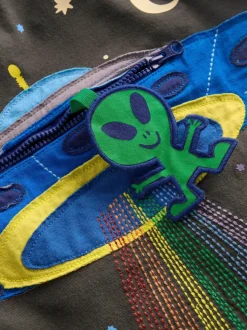 T-shirt Boden Space zippé appliqué