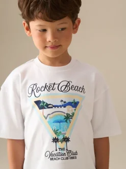 T-shirt graphique Angel & Rocket West Beach