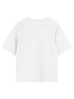 T-shirt Kenzo Kids Courts Tiger Imprimé à logo blanc