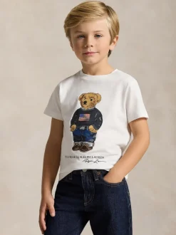 T-shirt Polo Ralph Lauren Boys Bear imprimé graphique