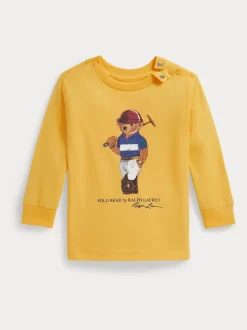 T-shirt Polo Ralph Lauren BÉBÉ Polo Bear à manches longues