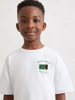 T-shirt Reiss Milner en coton à imprimé chocolat