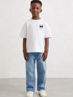 T-shirt Reiss Milner en coton à imprimé chocolat